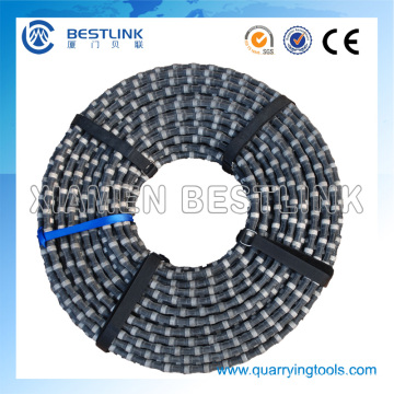 11.5mm 40 Perles Rubberized Granite Diamond Wire Saw